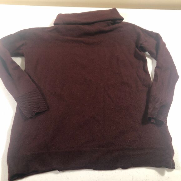 Adrienne Vittadini Cowl Neck Sweater Sz M 100% Merino Wool Quiet Luxury Academia - Picture 4 of 6